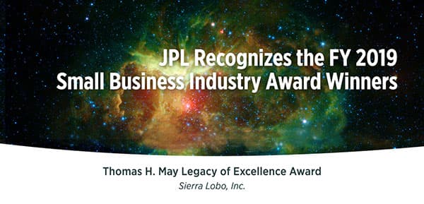 Sierra Lobo Selected for the Thomas H. May Legacy of Excellence Award