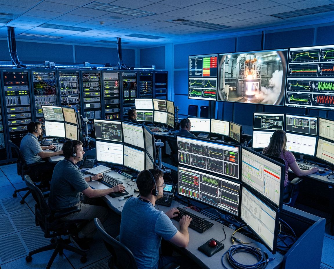 Aerospace data acquisition and control room